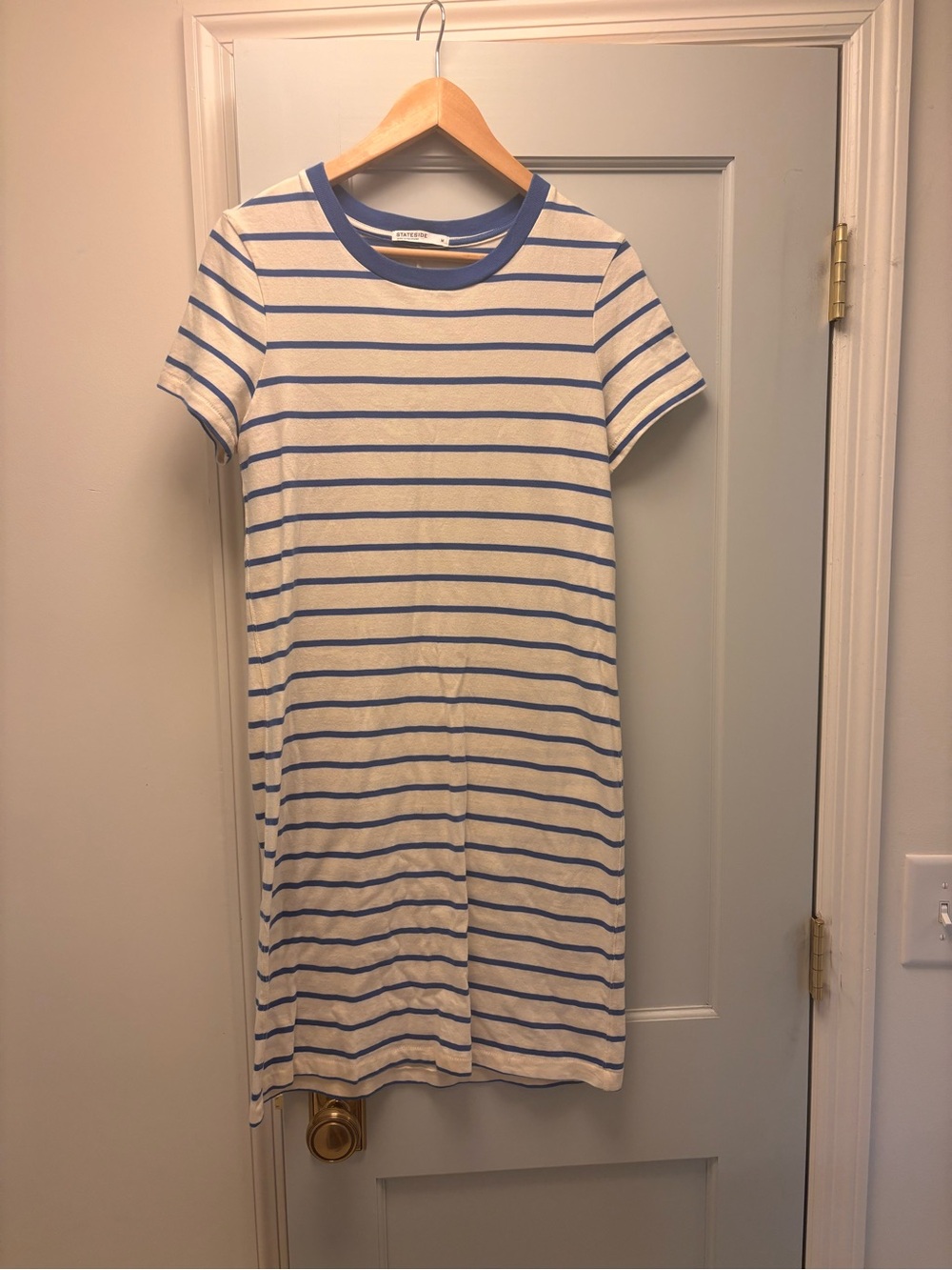 Stateside Striped Cotton T-Shirt Dress Size Medium Excellent Condition